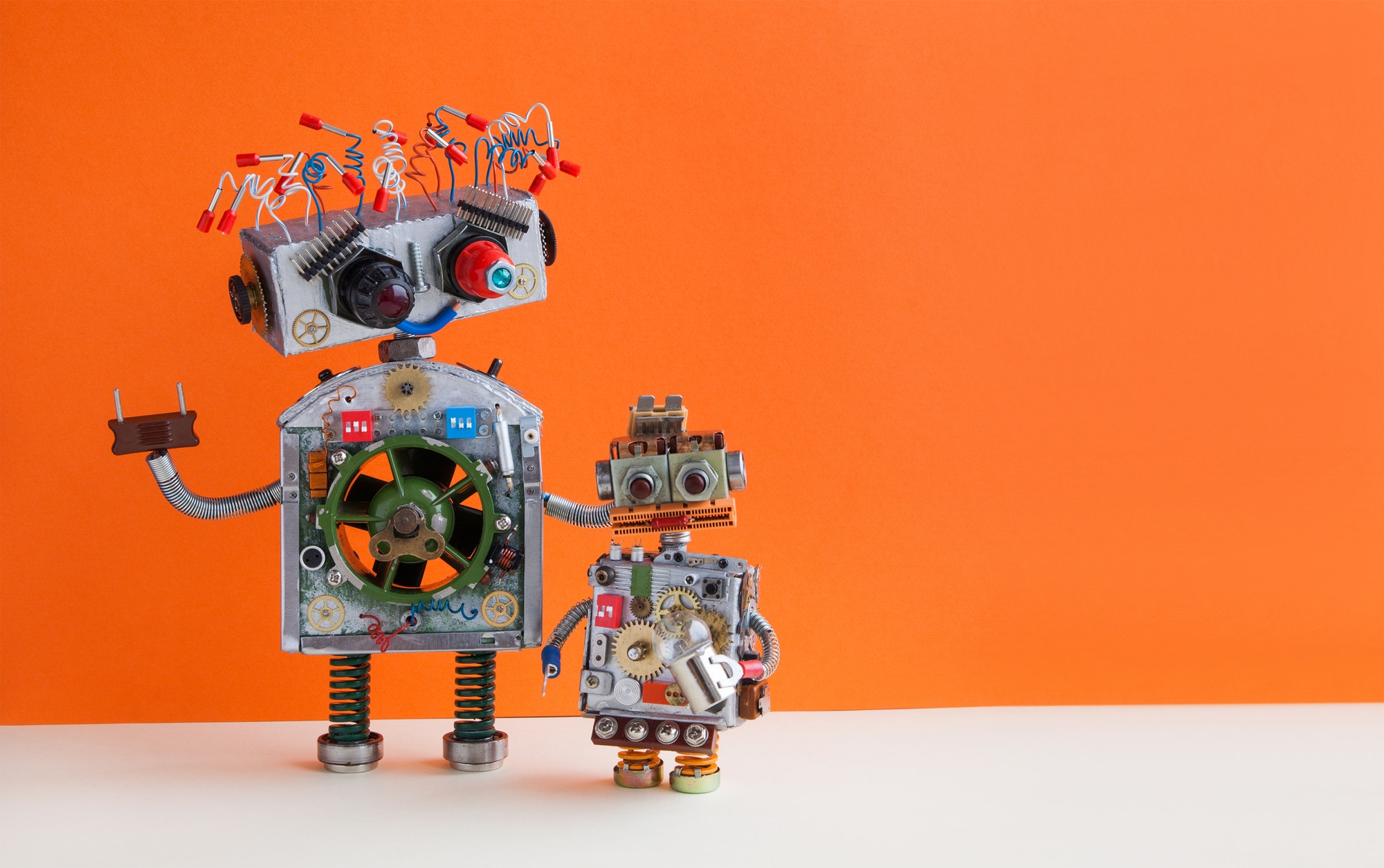 Creative design Robotic family.